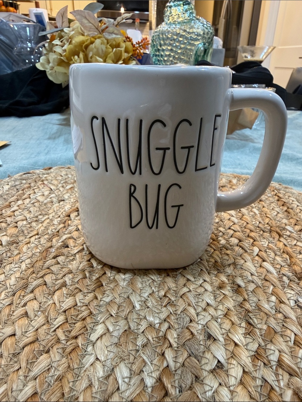 Rae Dunn White Snuggle Bug Ceramic Mug